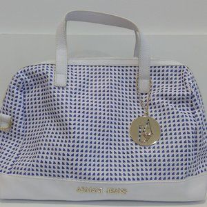 Armani Jeans White and Blue Purse